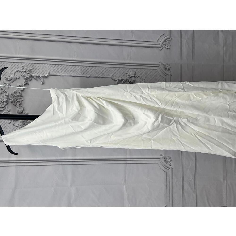 MISHA Estra Dress in Ivory maxi one shoulder - Picture 3 of 9